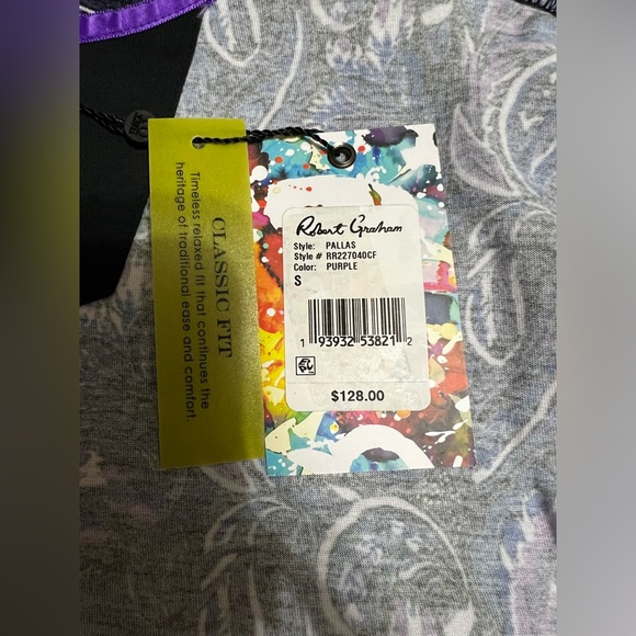 Robert Graham Men's Pallas Short-Sleeve Knit T-Shirt Size S NWT $128 - Picture 14 of 14